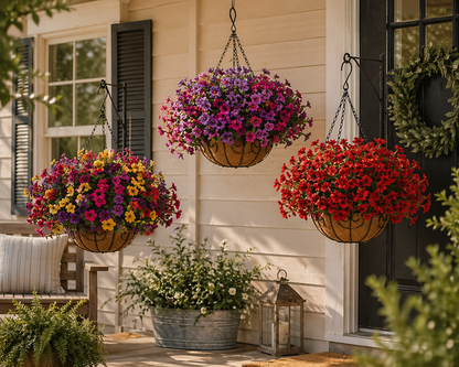 Elegant Artificial Hanging Flower Basket