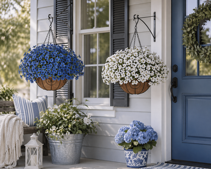 Elegant Artificial Hanging Flower Basket