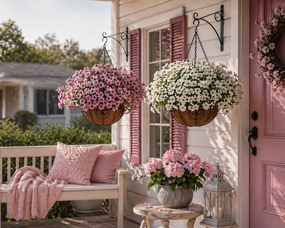 Elegant Artificial Hanging Flower Basket