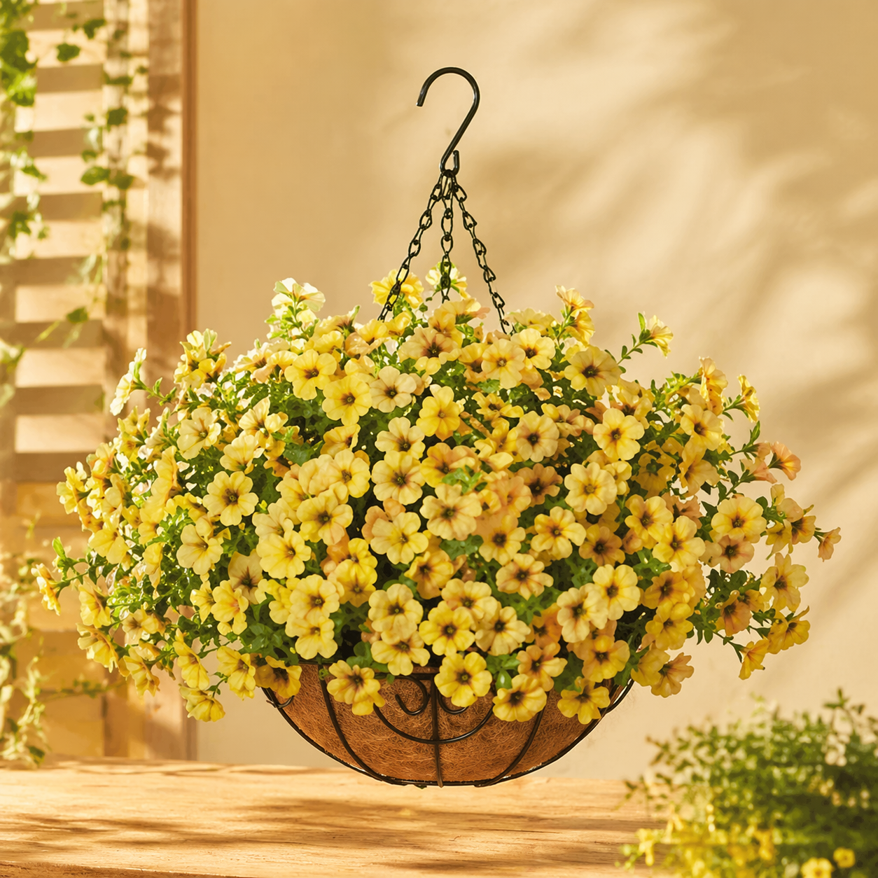 Elegant Artificial Hanging Flower Basket
